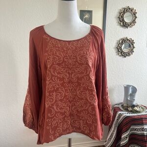 Savanna Jane Embroidered Bohemian Top